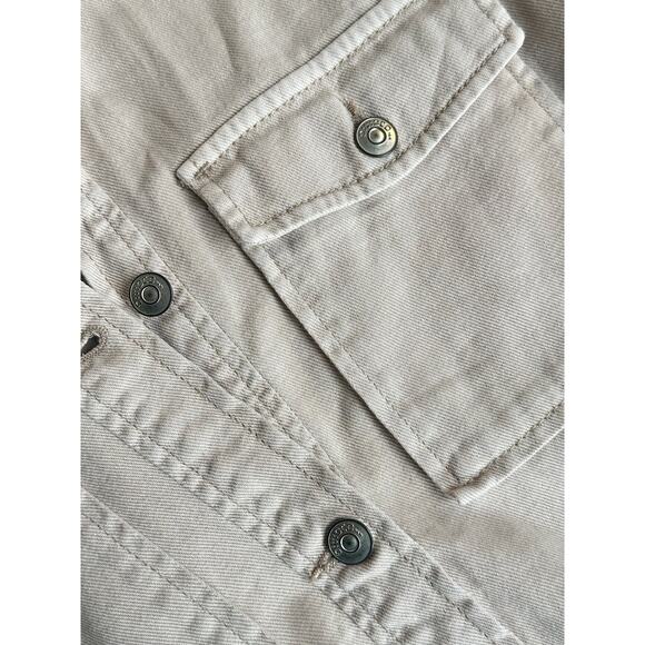 Beige H&M Khaki Button Down Shirt - Size XS - NWT - Picture 3 of 9